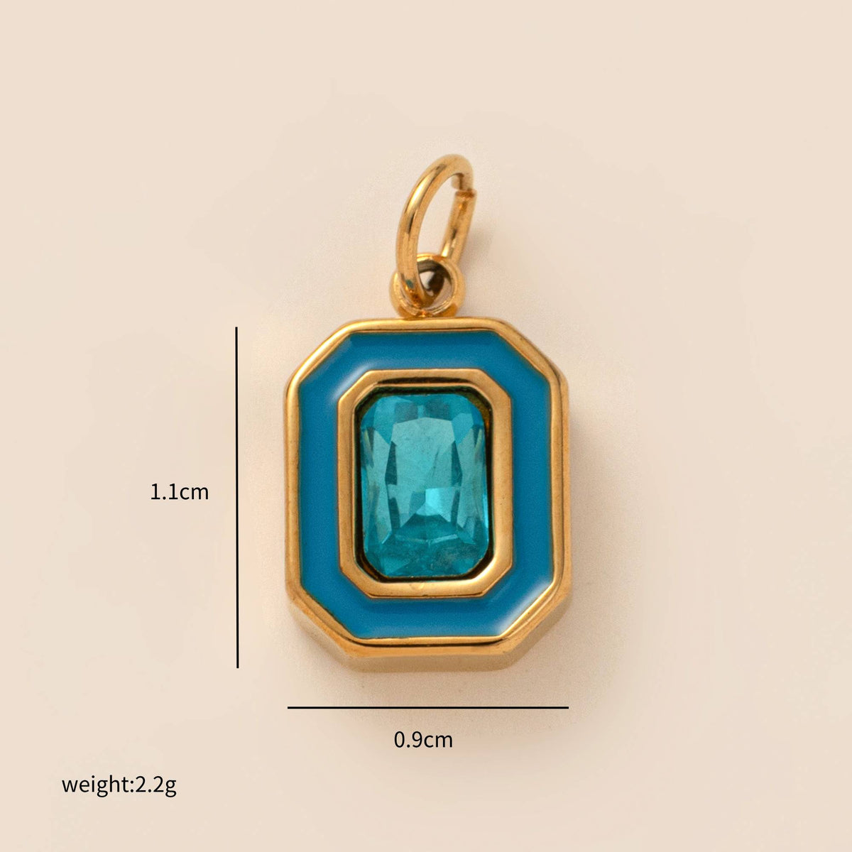 Blue Gem Charm
