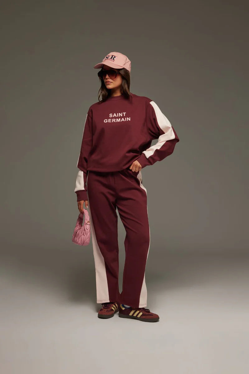 Saint Germain Knit Pant in Red Wine