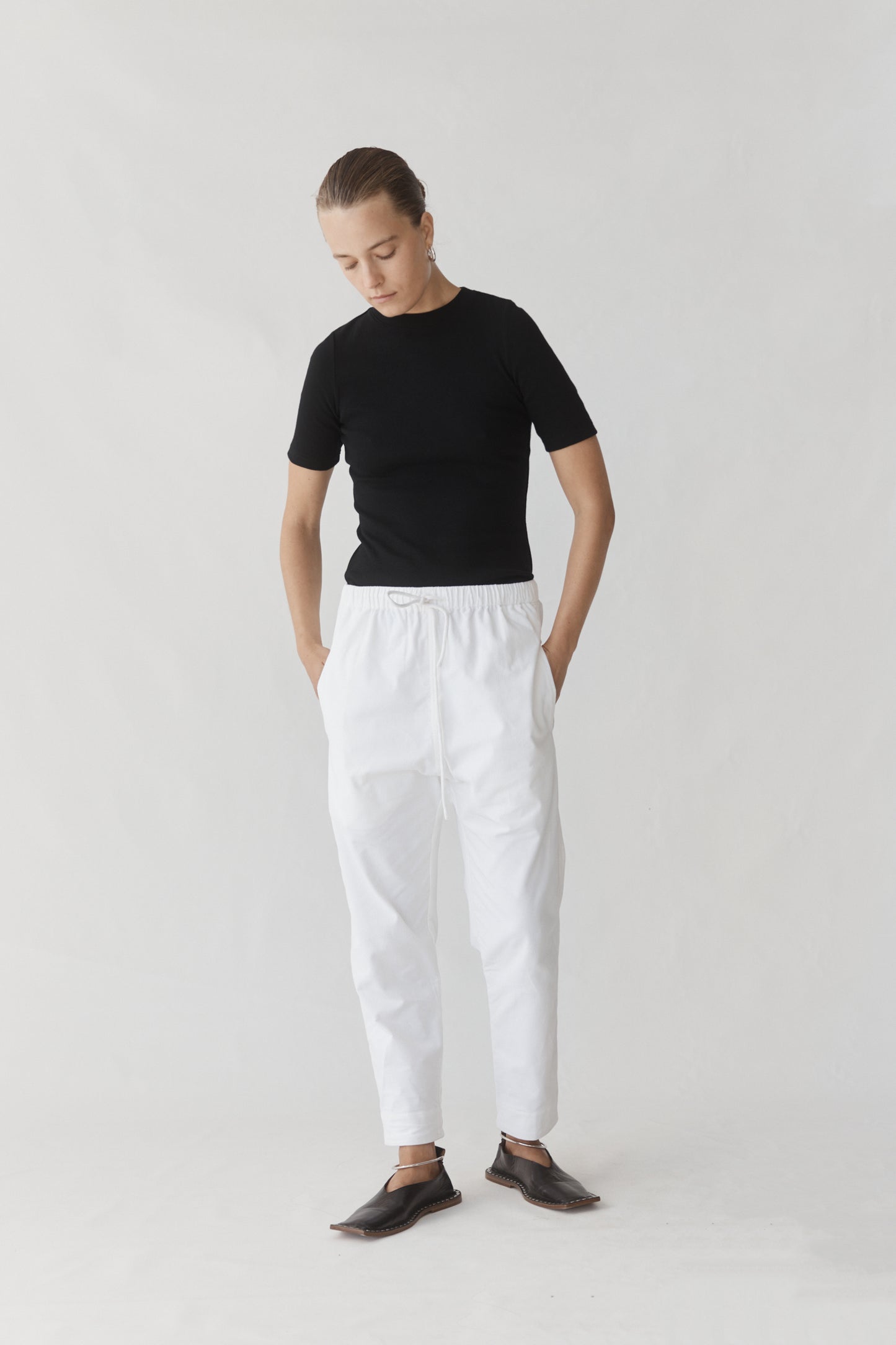 SIZE LARGE (12) Ashley Pant in White