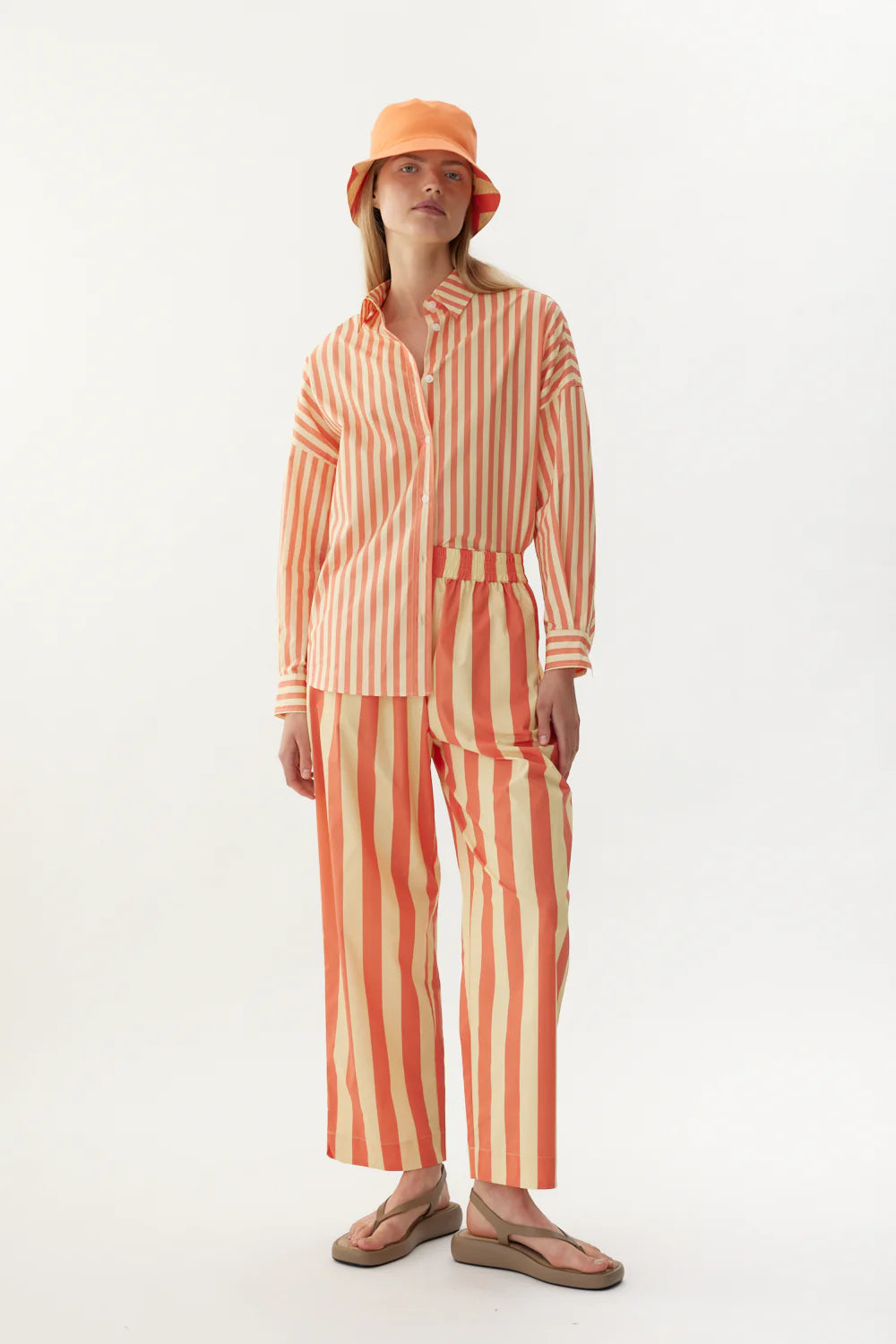 Chiara Tapered Pants in Aranchi & Buttermilk