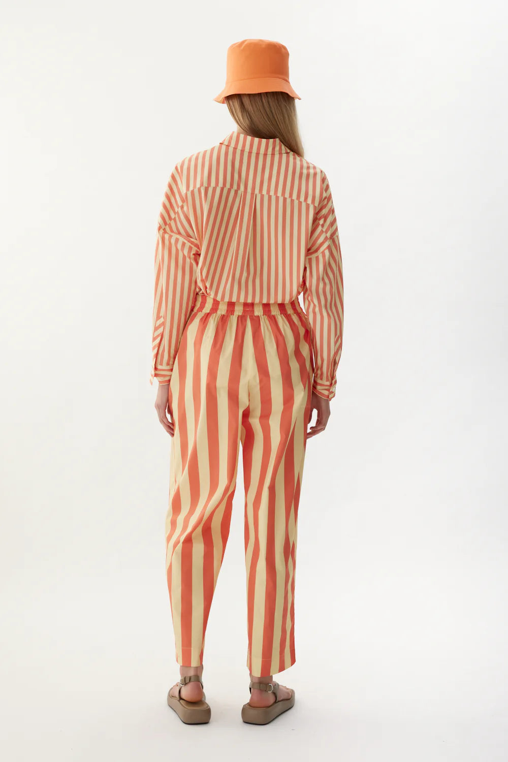 Chiara Tapered Pants in Aranchi & Buttermilk