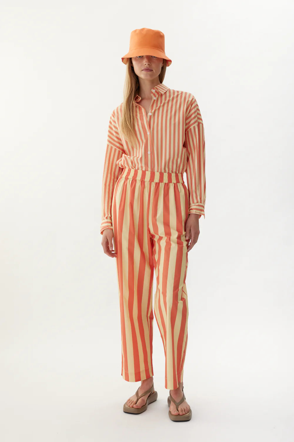 Chiara Tapered Pants in Aranchi & Buttermilk