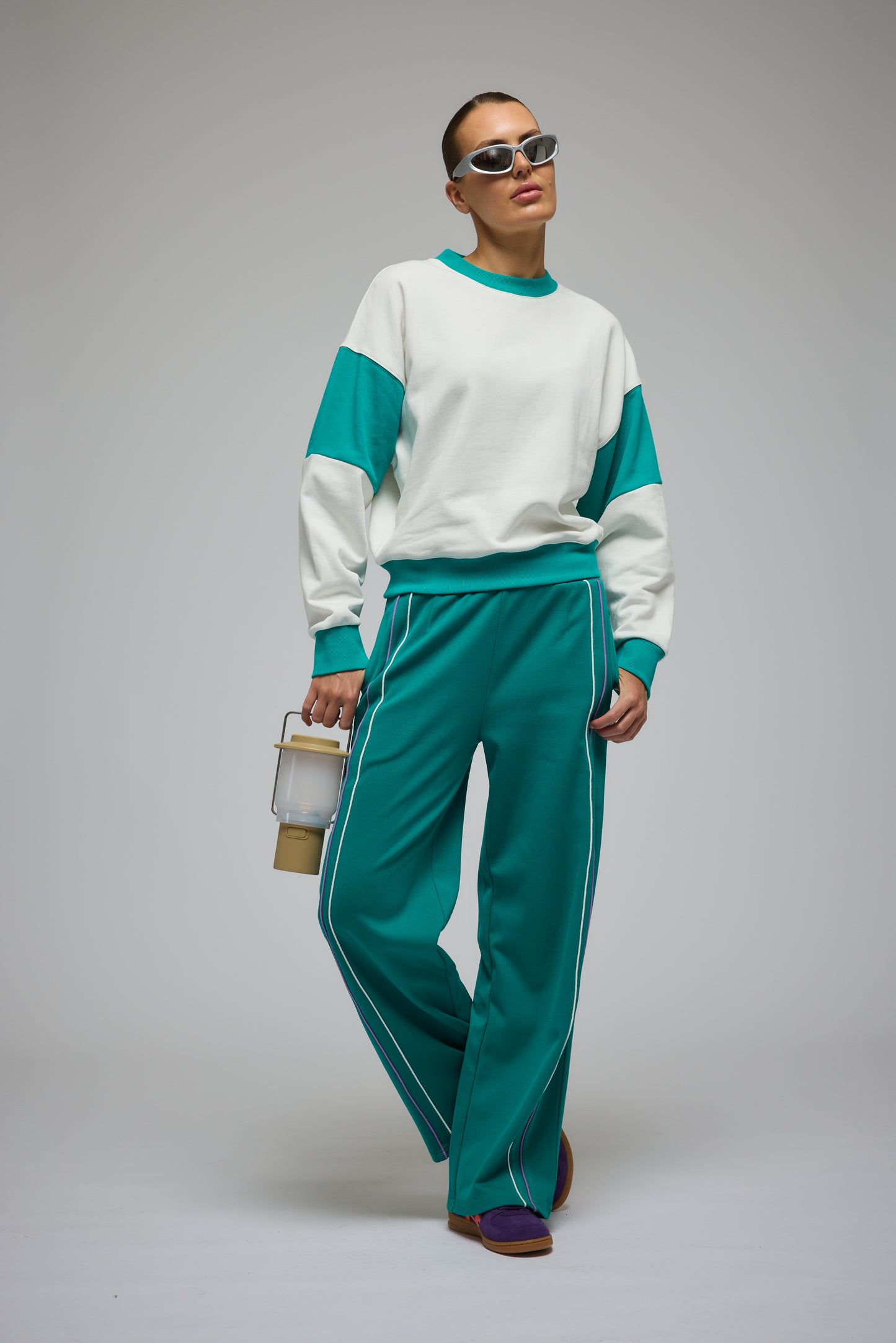 Grace Trackpant in Ocean Green