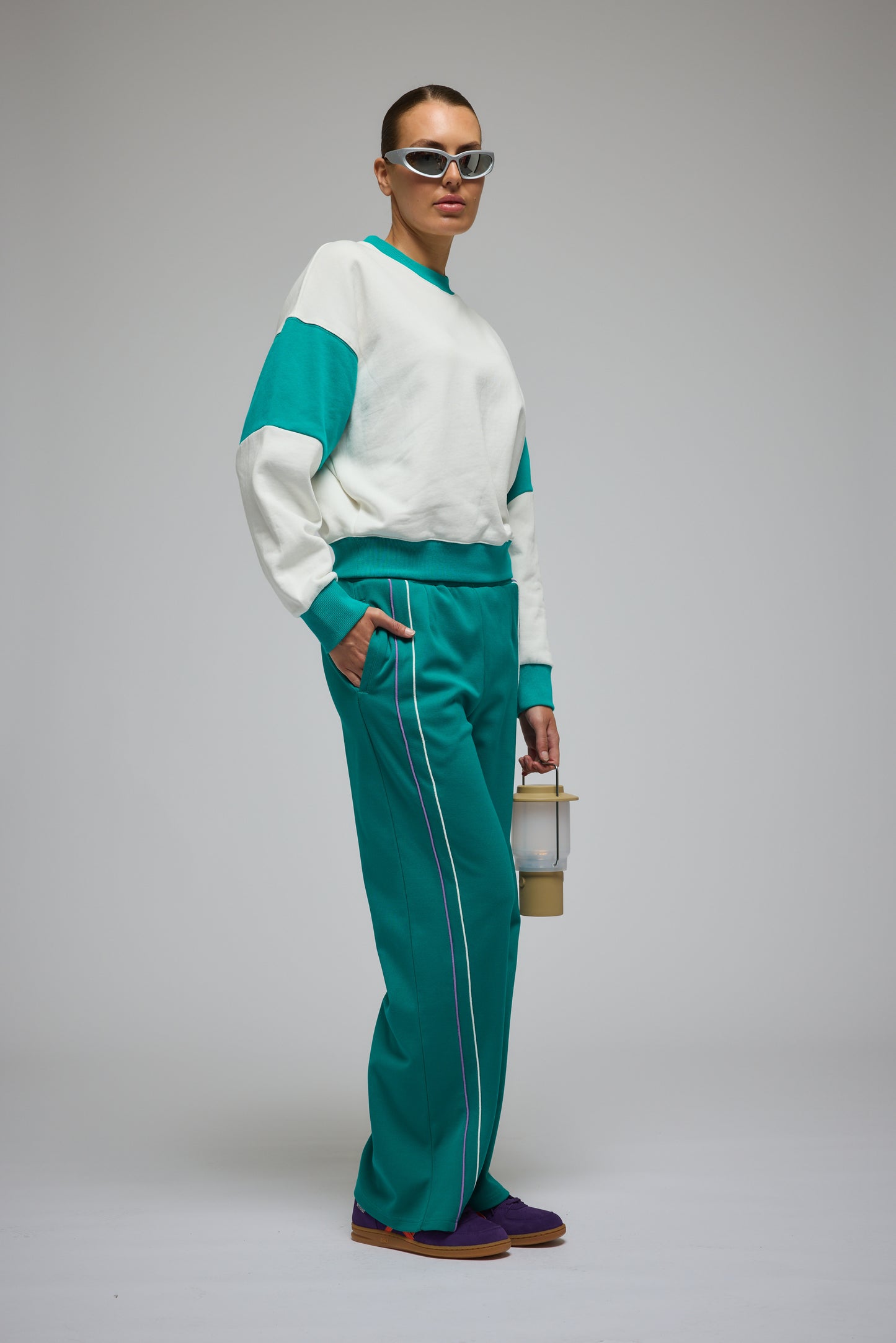 Grace Trackpant in Ocean Green