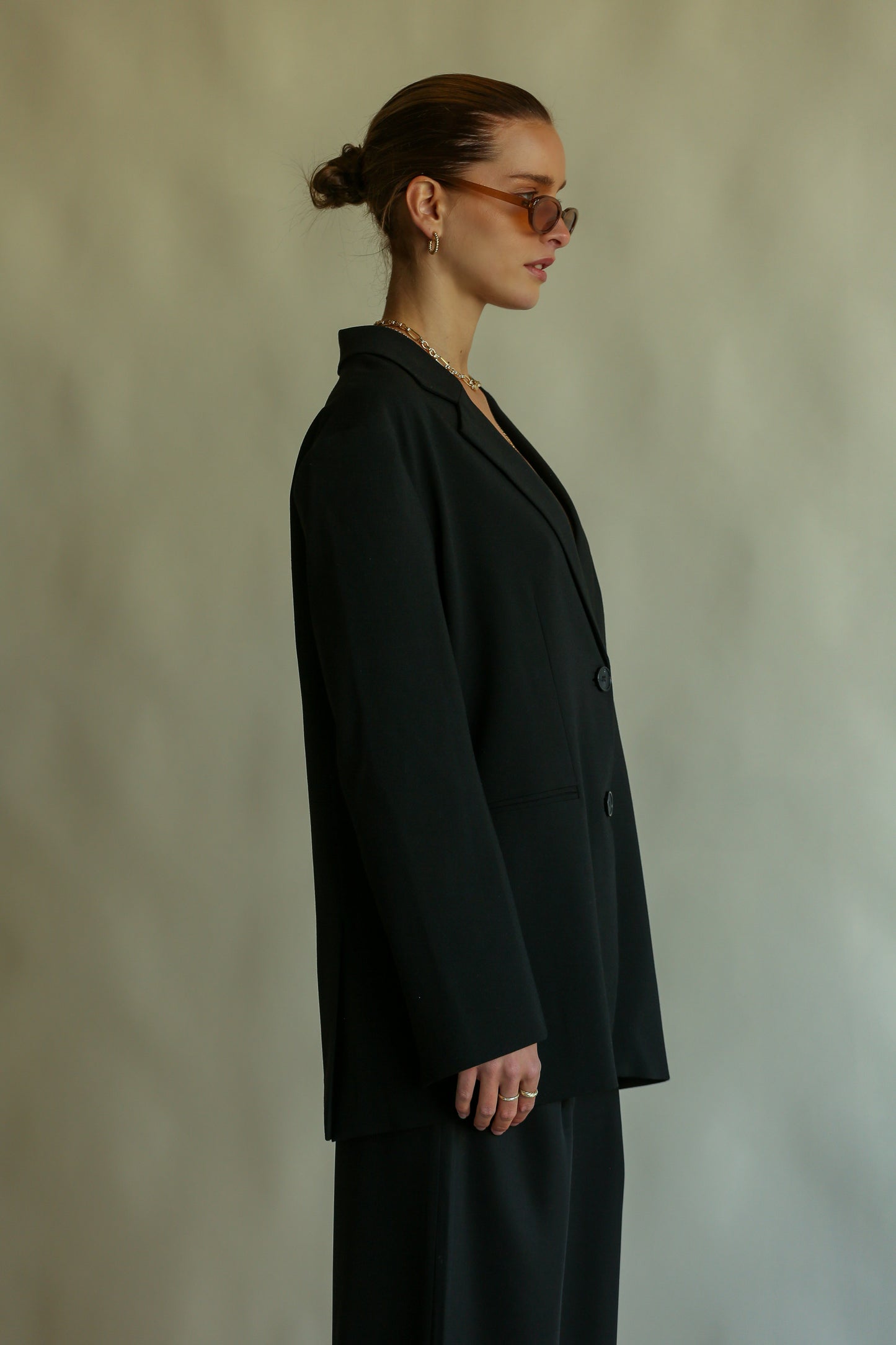Oversized Blazer in Noir