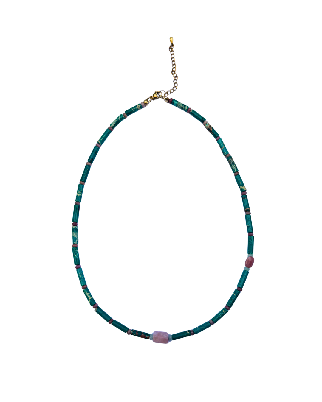 Off Centre Blue Necklace
