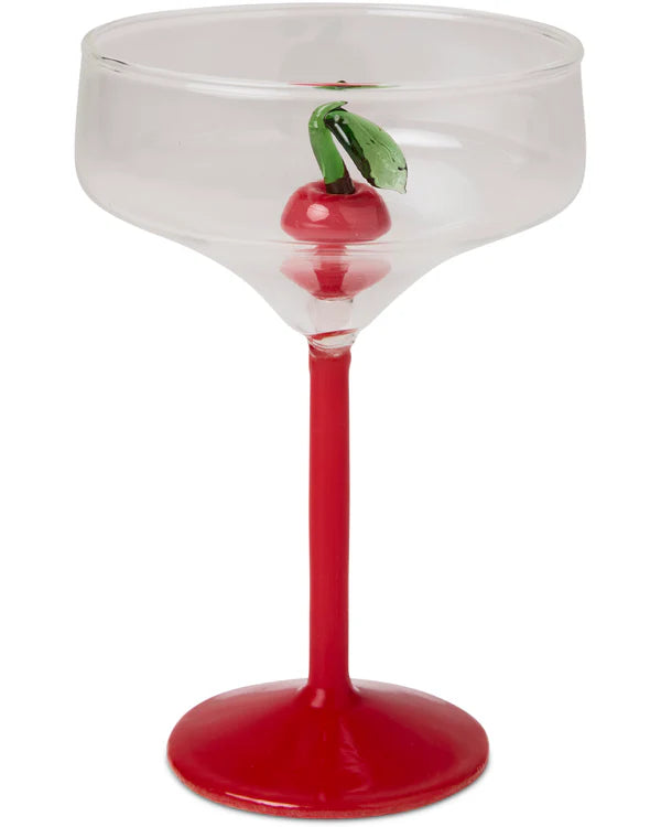 Cherry On Top Margarita Glass Set