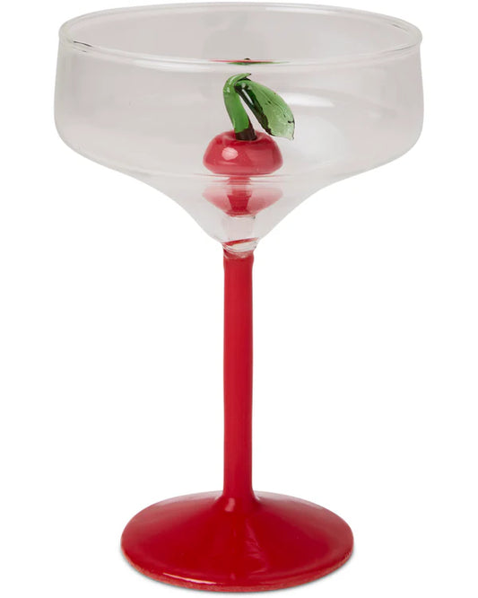Cherry On Top Margarita Glass Set