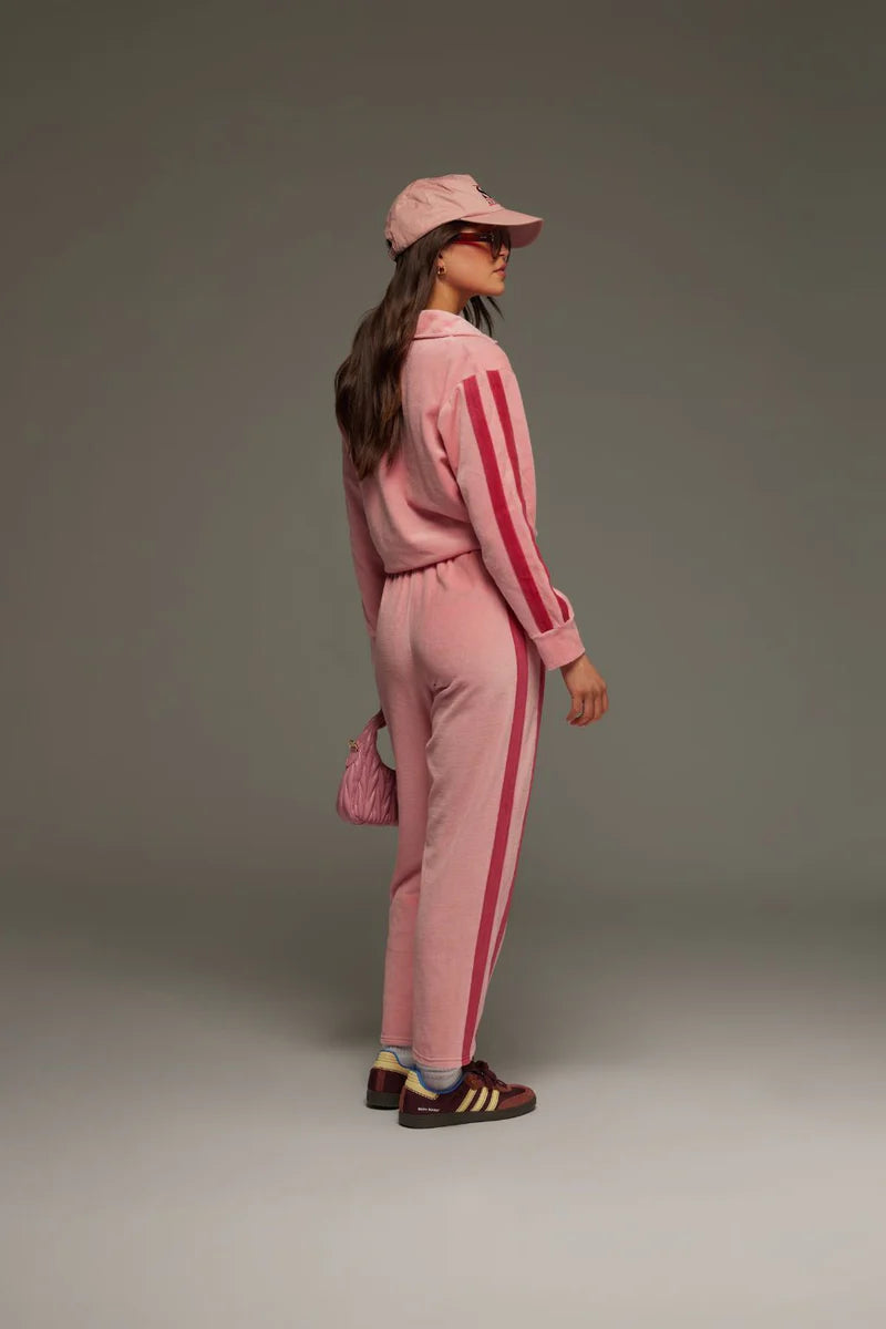 Mara Velour Sweater in Blush