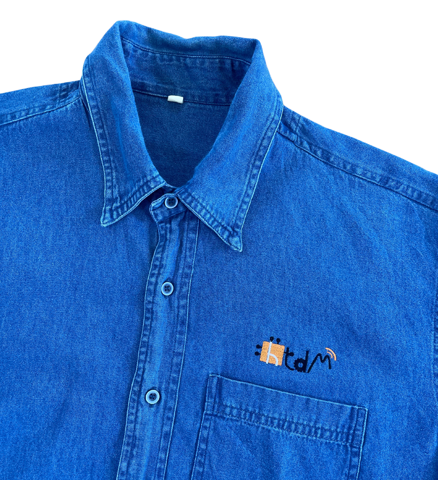 Vintage Denim Short Sleeve Shirt htdm