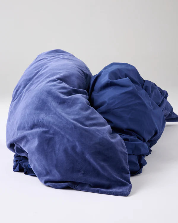Navy Velvet Quilt Cover