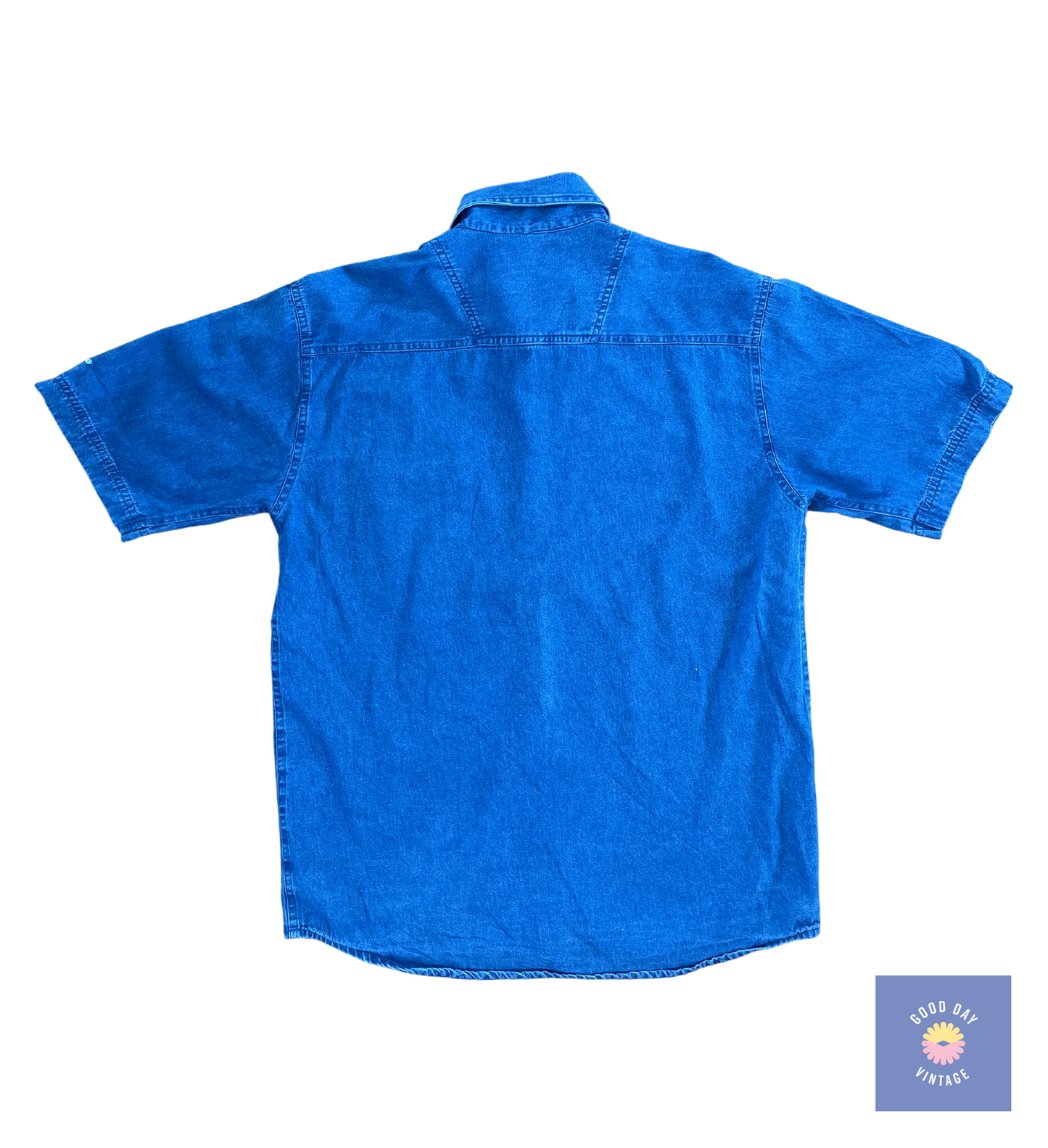 Vintage Denim Short Sleeve Shirt htdm