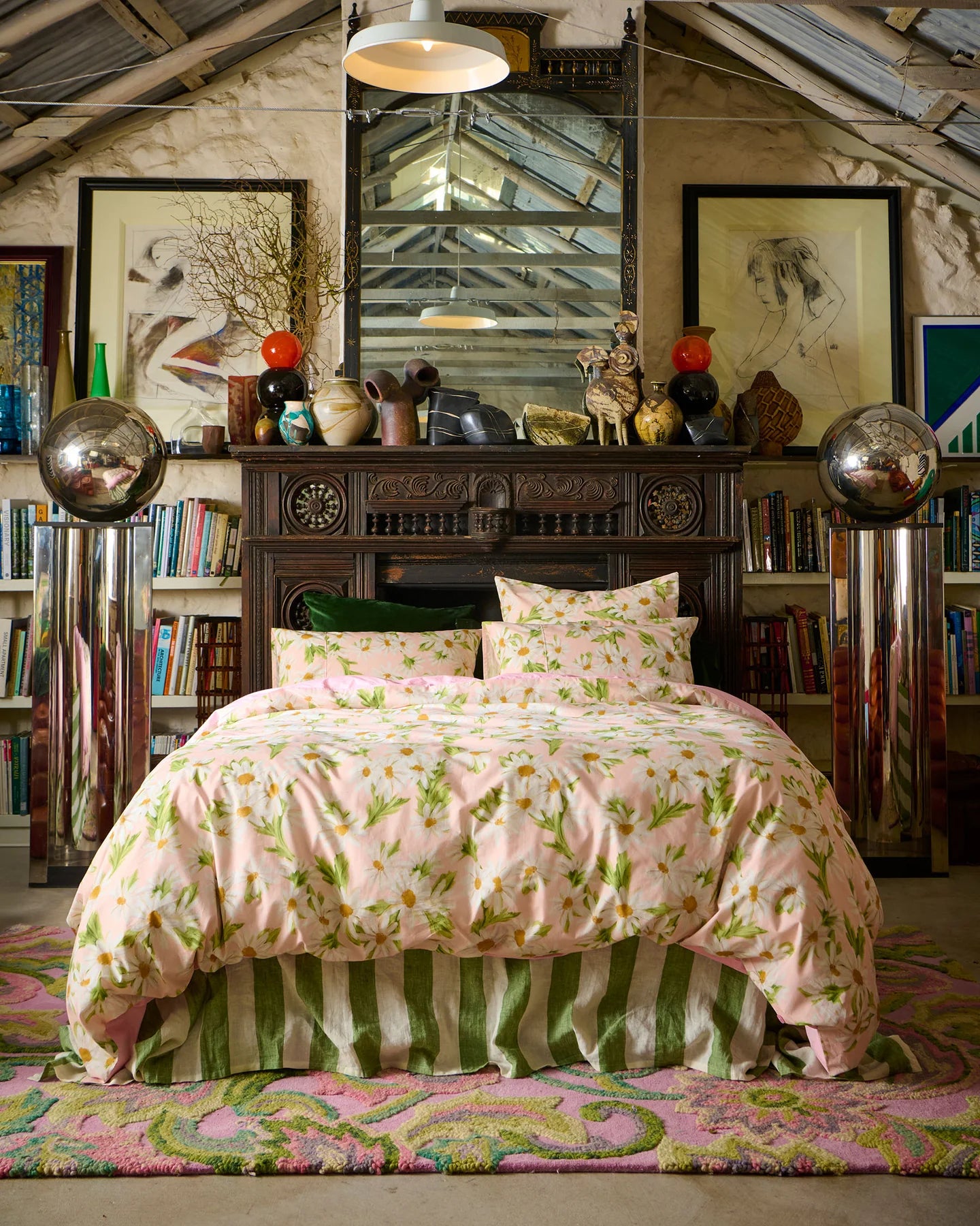 Sweet Daisy Organic Pillow Case Set