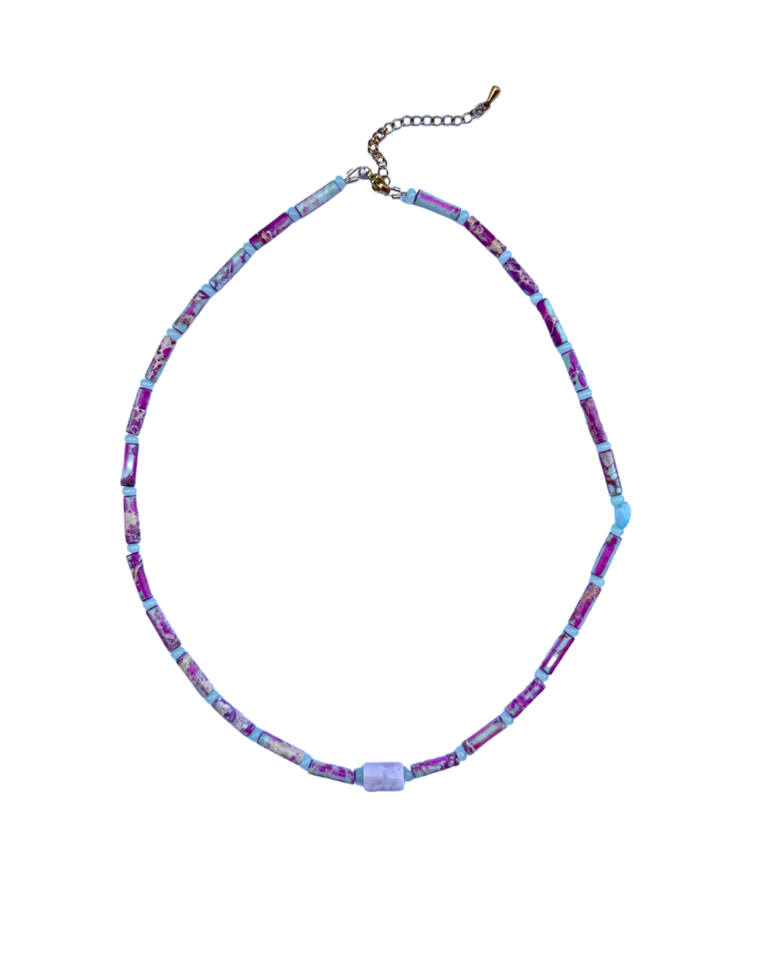 Off Centre Pink Necklace