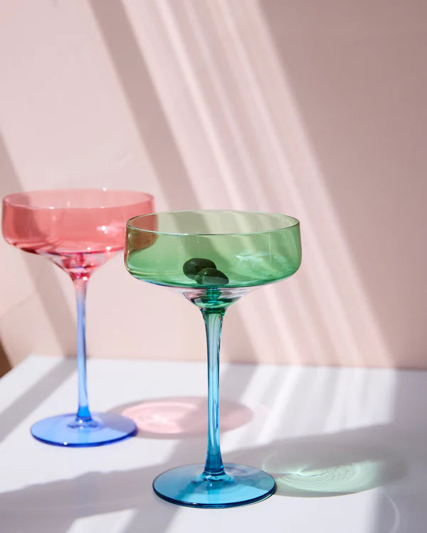 Pistachio Crush Margarita Glass 2 Peice Set