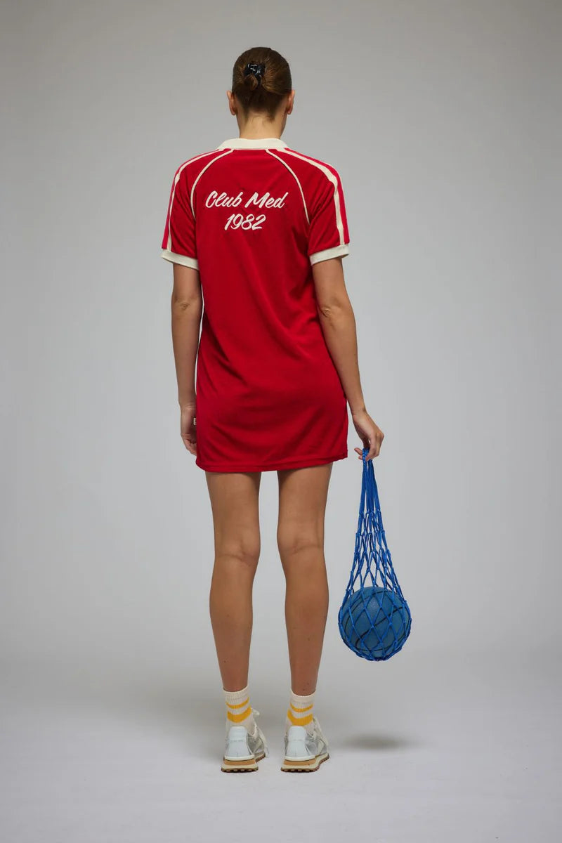 Rhodes Terry Dress in Cherry Pie