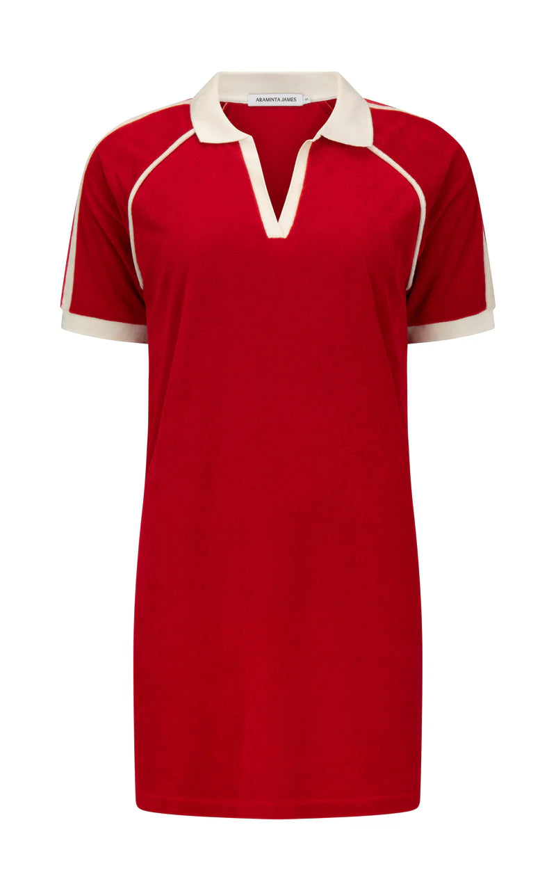 Rhodes Terry Dress in Cherry Pie