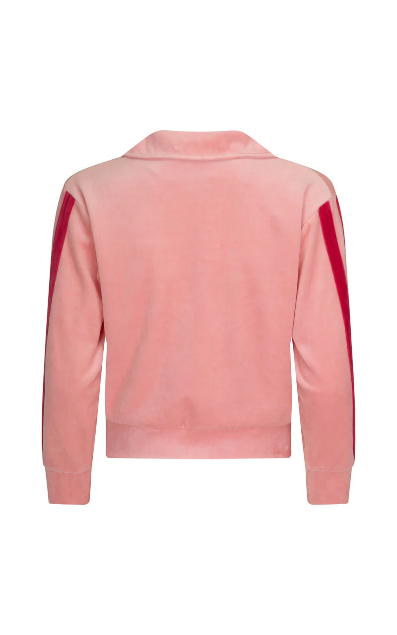 Mara Velour Sweater in Blush