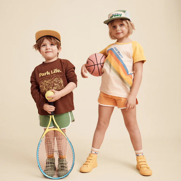 Retro Sport Shorts in Green