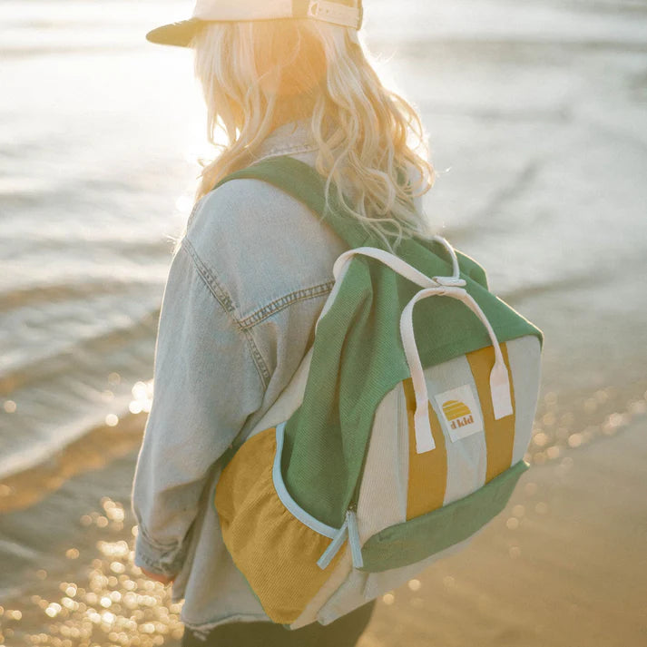 Corduroy Splice Eco Kids Backpack in Lagoon