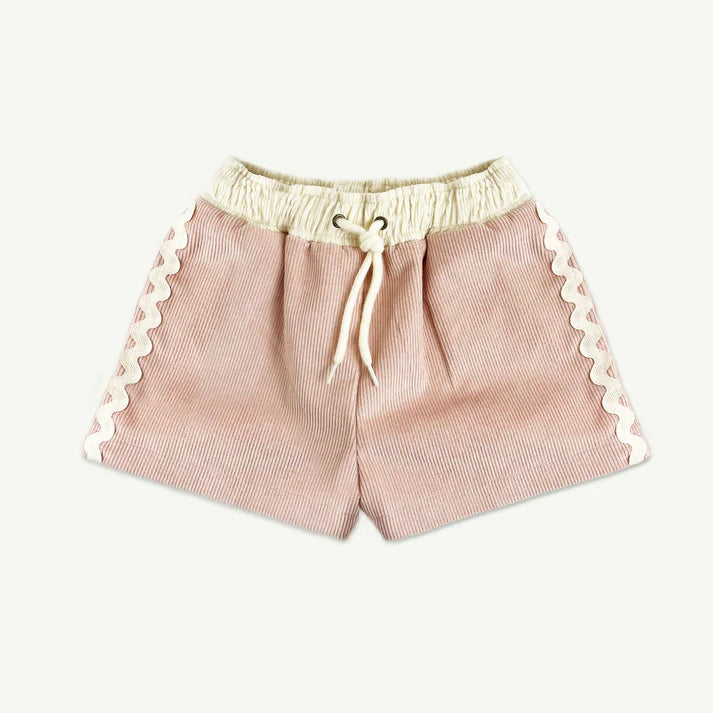 Ric Rac Corduroy Shorts in Mauve