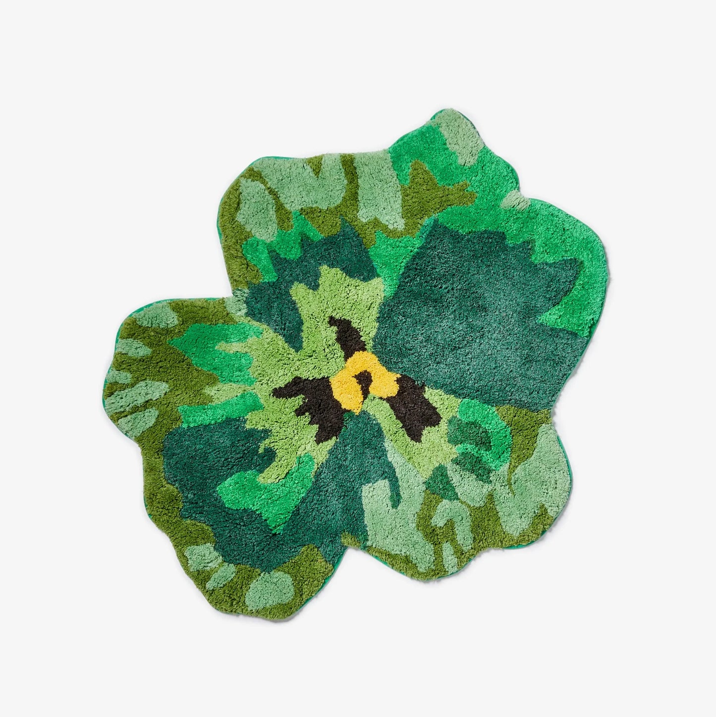Pansy Green Bath Mat