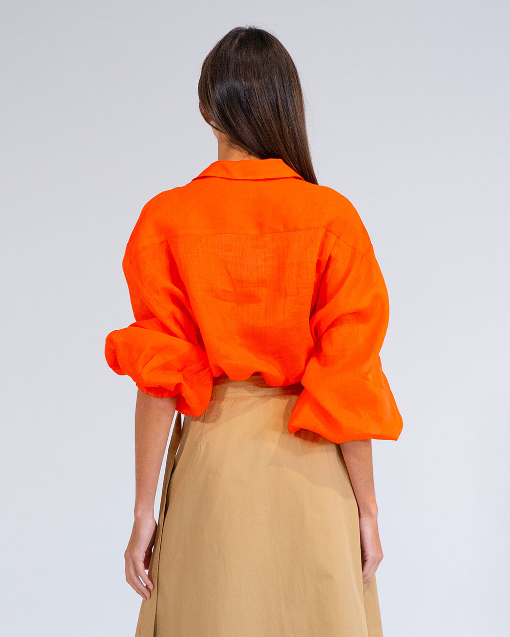 Bobbie Shirt in Tangerine