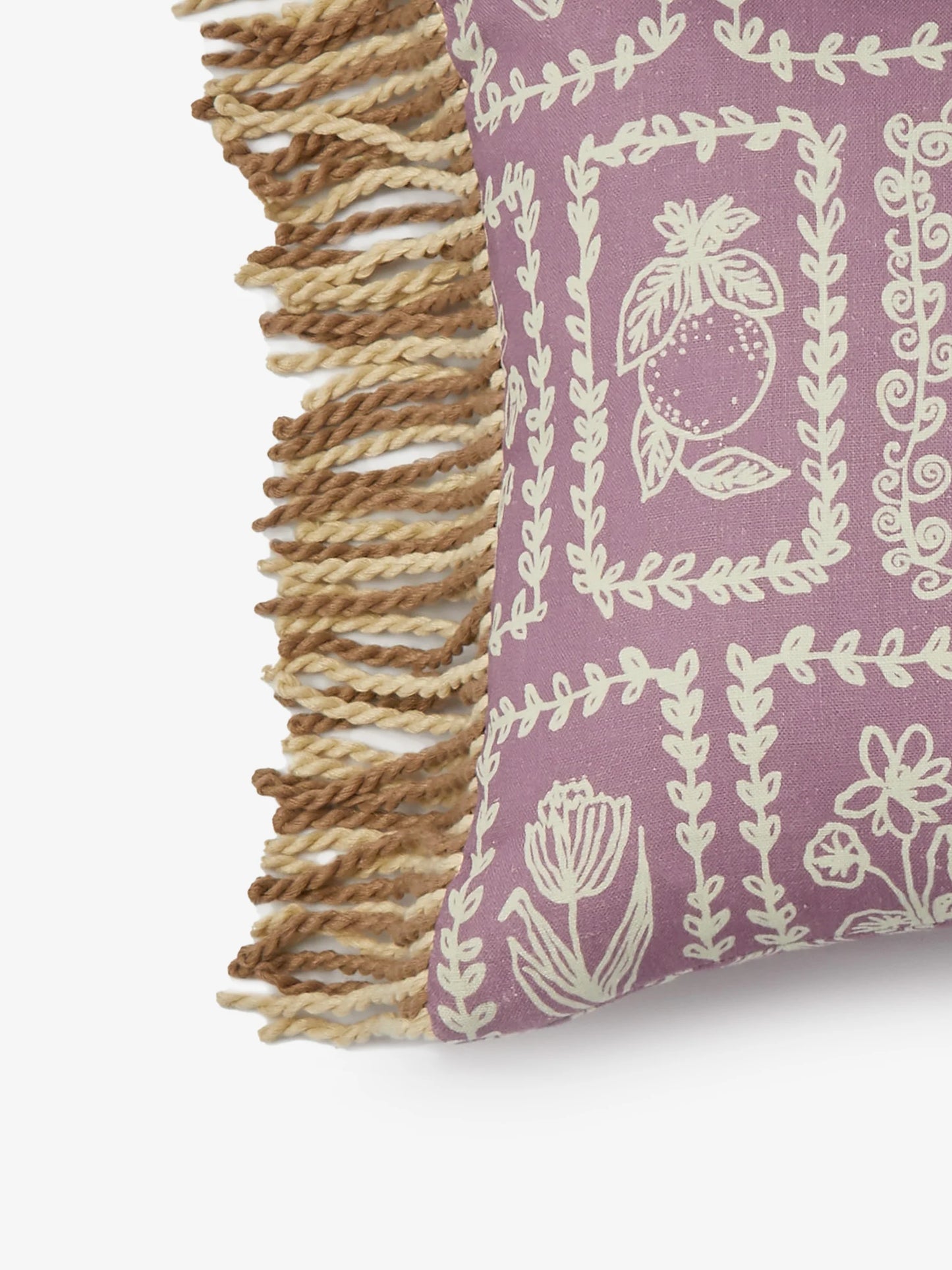 Petra Lilac Linen Cushion