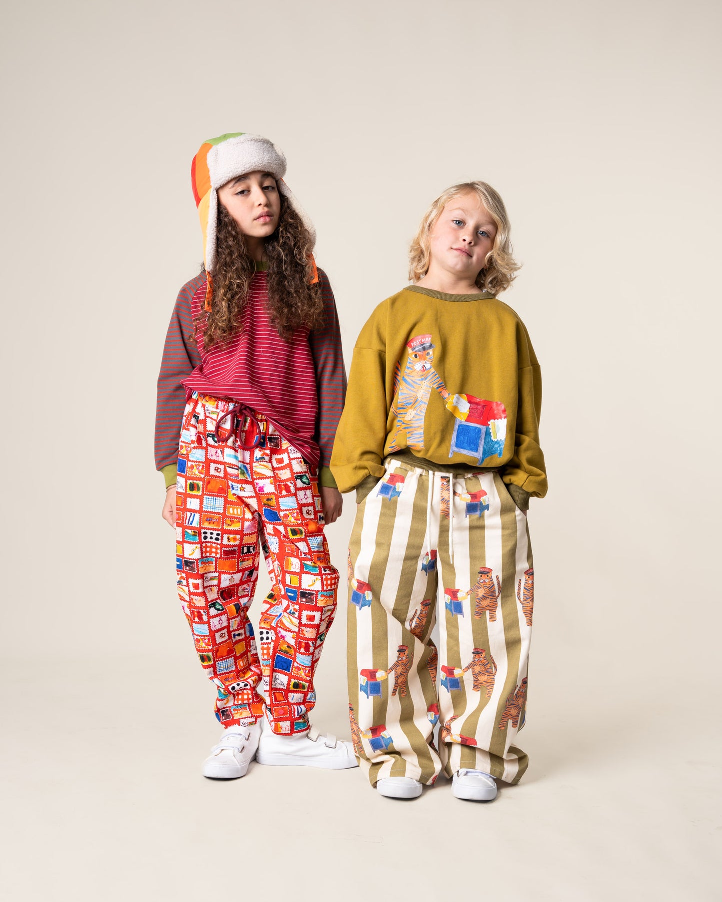 Wide Leg Pants in Tiger the Postie