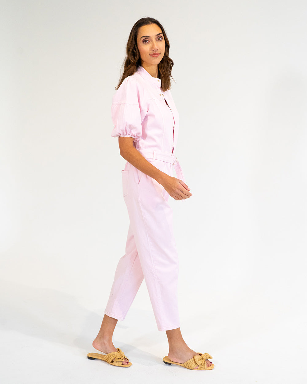 Darcy Playsuit in Blush Denim