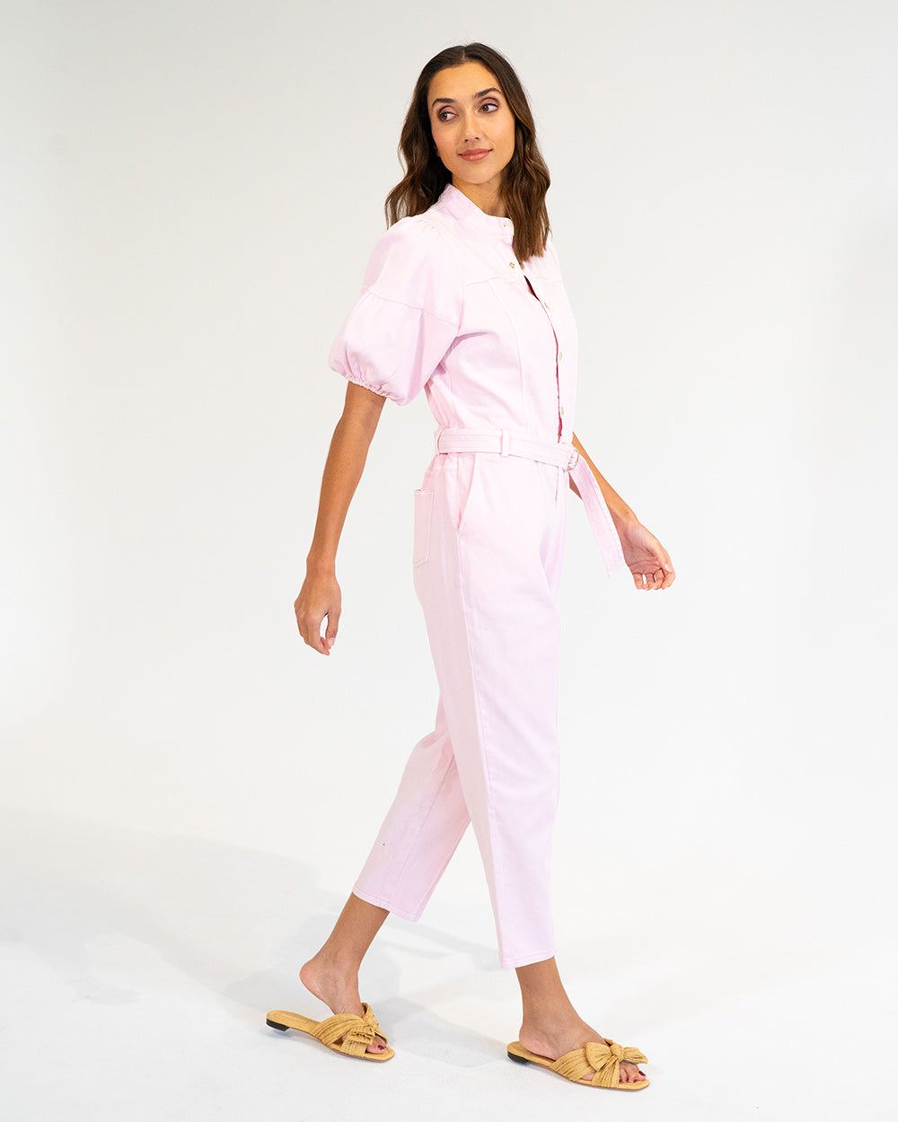 Darcy Playsuit in Blush Denim