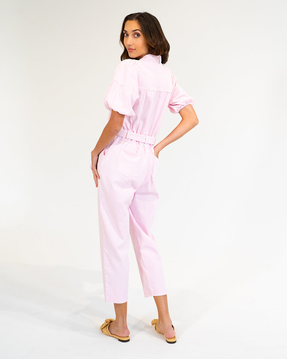 Darcy Playsuit in Blush Denim
