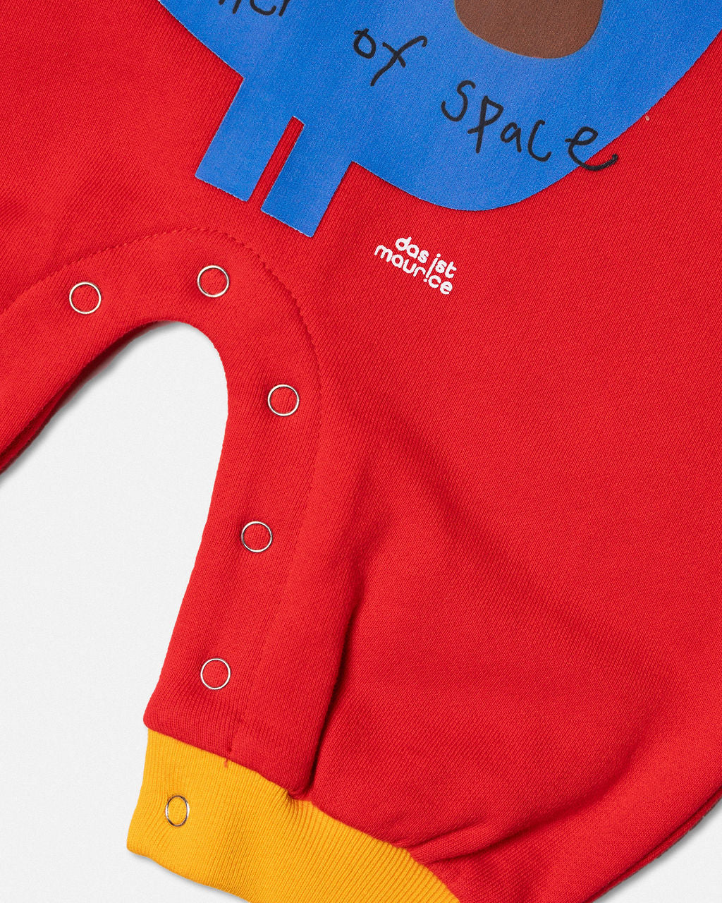 Red Space Man Romper