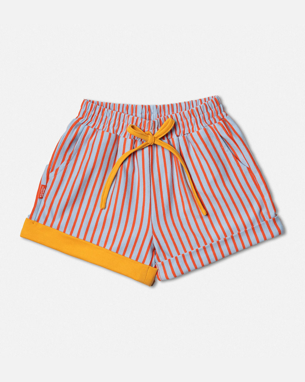 Shorts in Blue and Orange Stripe