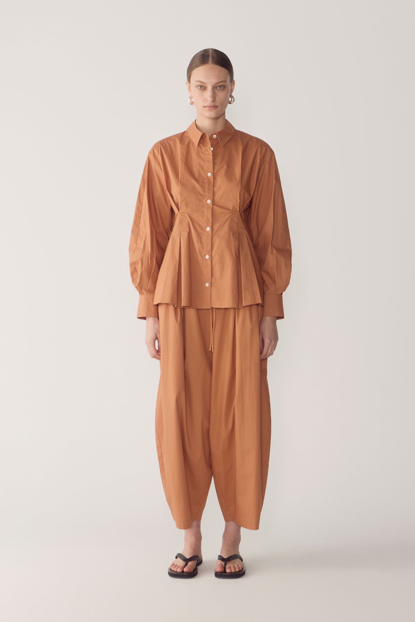 Pamela Pant in Brick Poplin