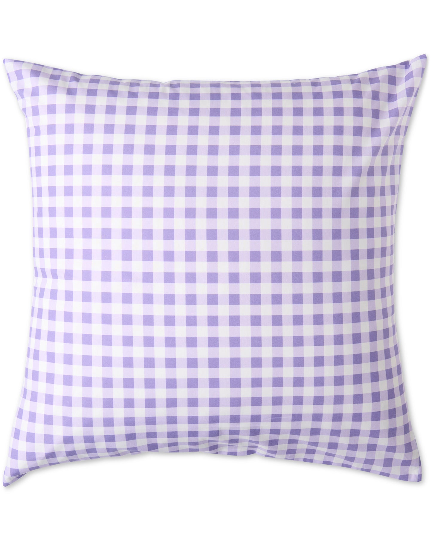 Lilac Gingham Organic Cotton Euro Pillowcases 2 Piece Set