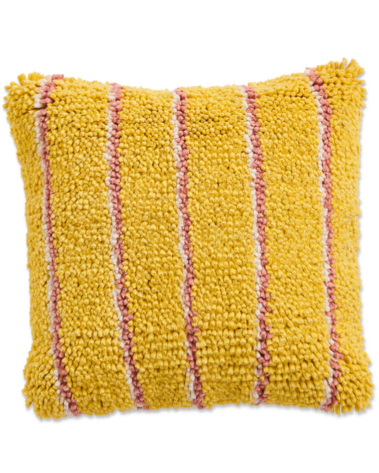 Pina Colada Stripe Felted Wool Cushion