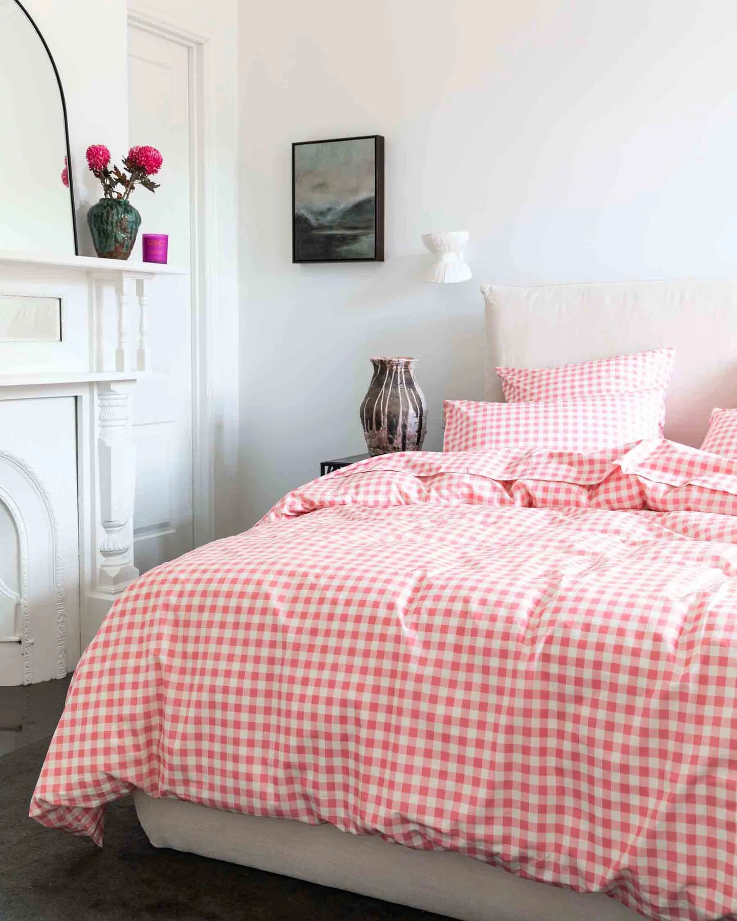 Gingham Candy Organic Cotton Flat Sheet