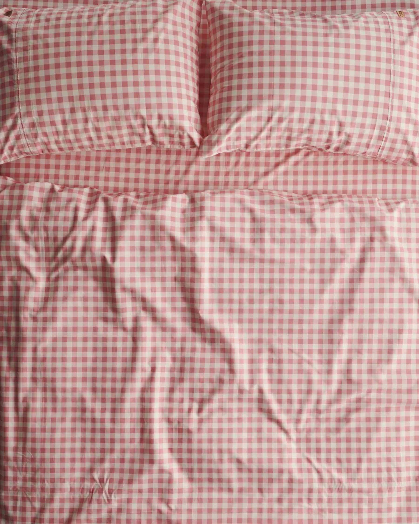 Gingham Candy Organic Cotton Flat Sheet