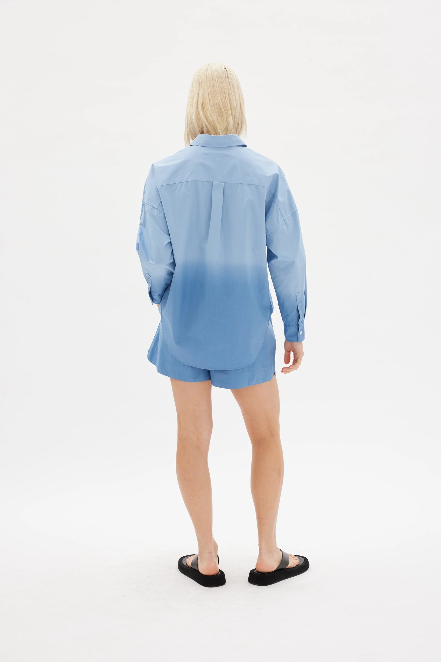 SIZE MEDIUM The Chiara Short Dip Dyed in Powder Blue