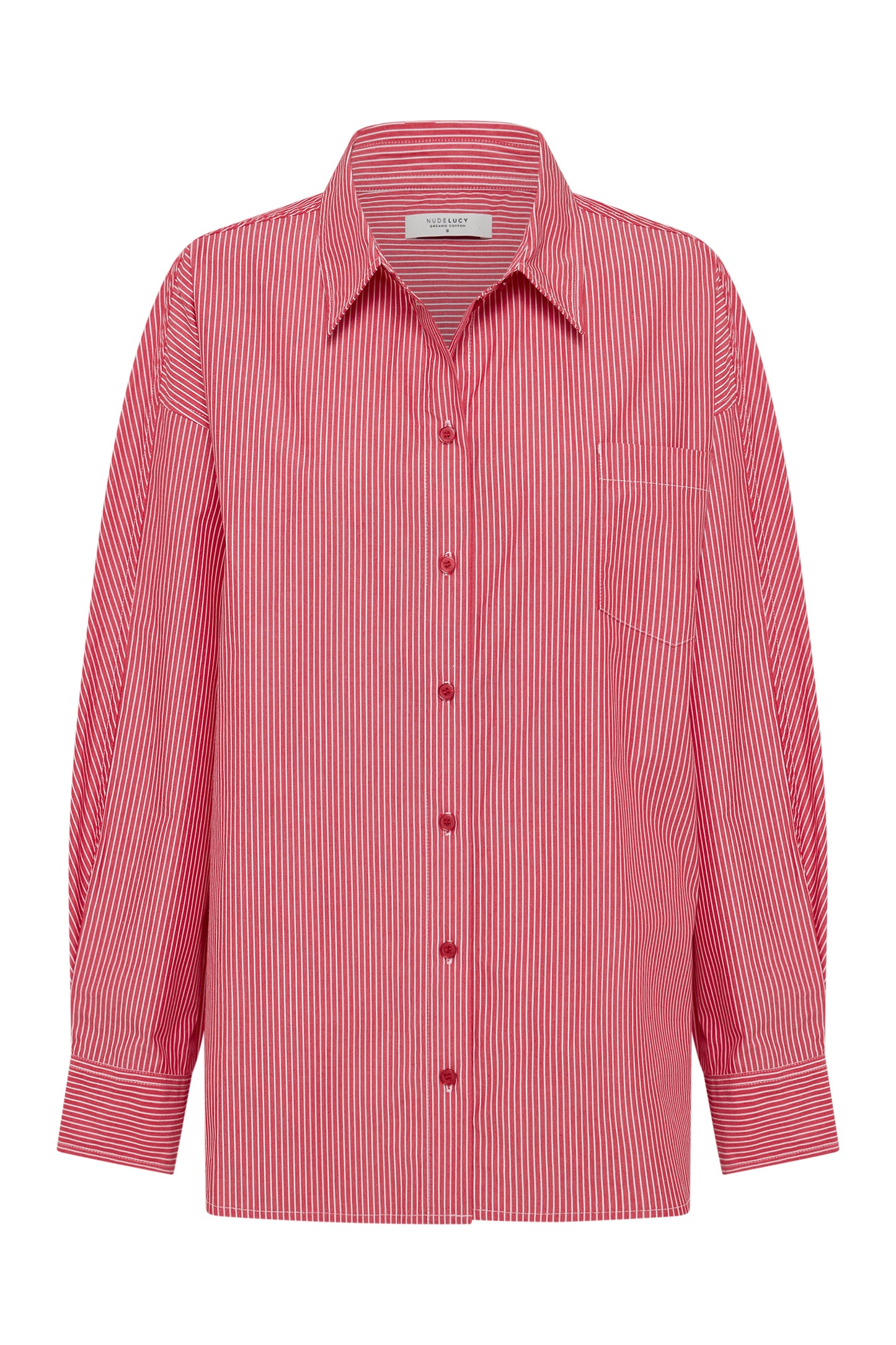 Anouk Stripe Shirt in Red Stripe