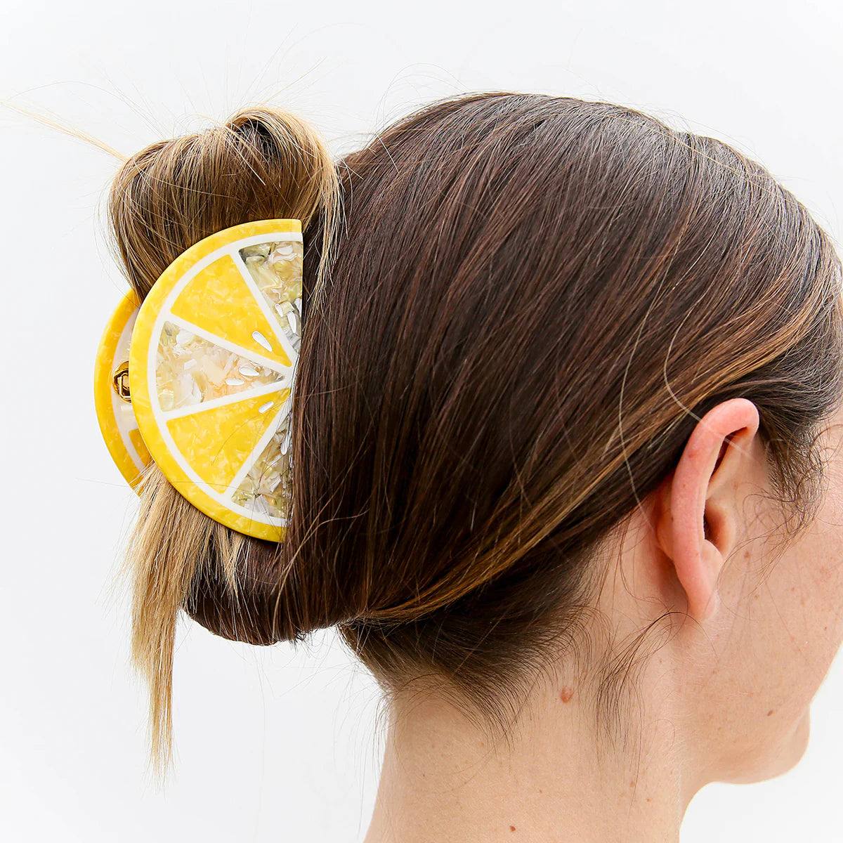 Lemon Wedge Claw Clip