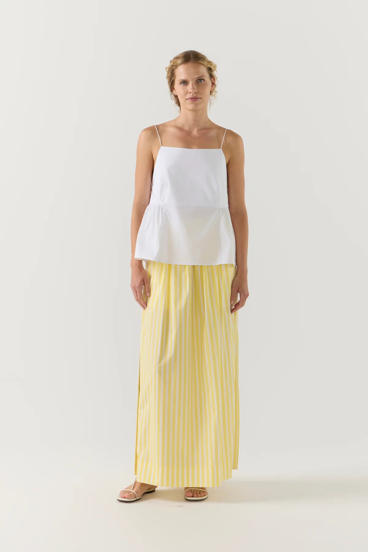Brooke Skirt in Lemon Stripe Polin
