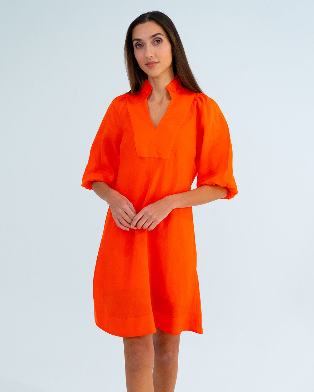 River Mini Dress in Tangerine