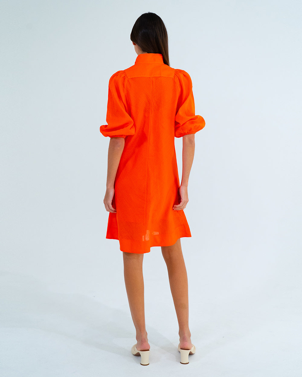 River Mini Dress in Tangerine