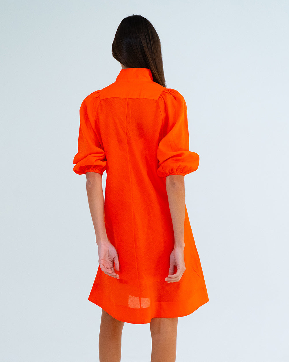 River Mini Dress in Tangerine