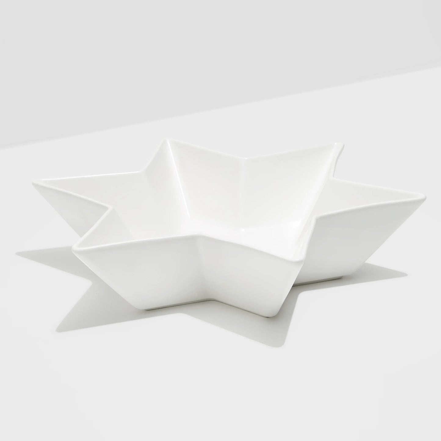 Ceramic Star Bowl White