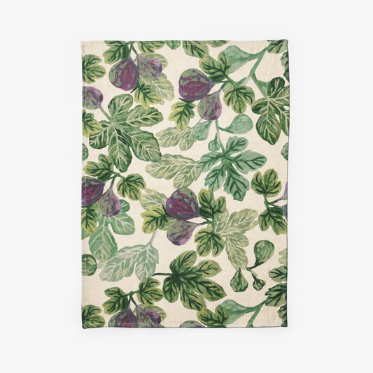 Figgy Green Tea Towel