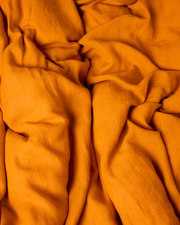 Marmalade Linen Flat Sheet