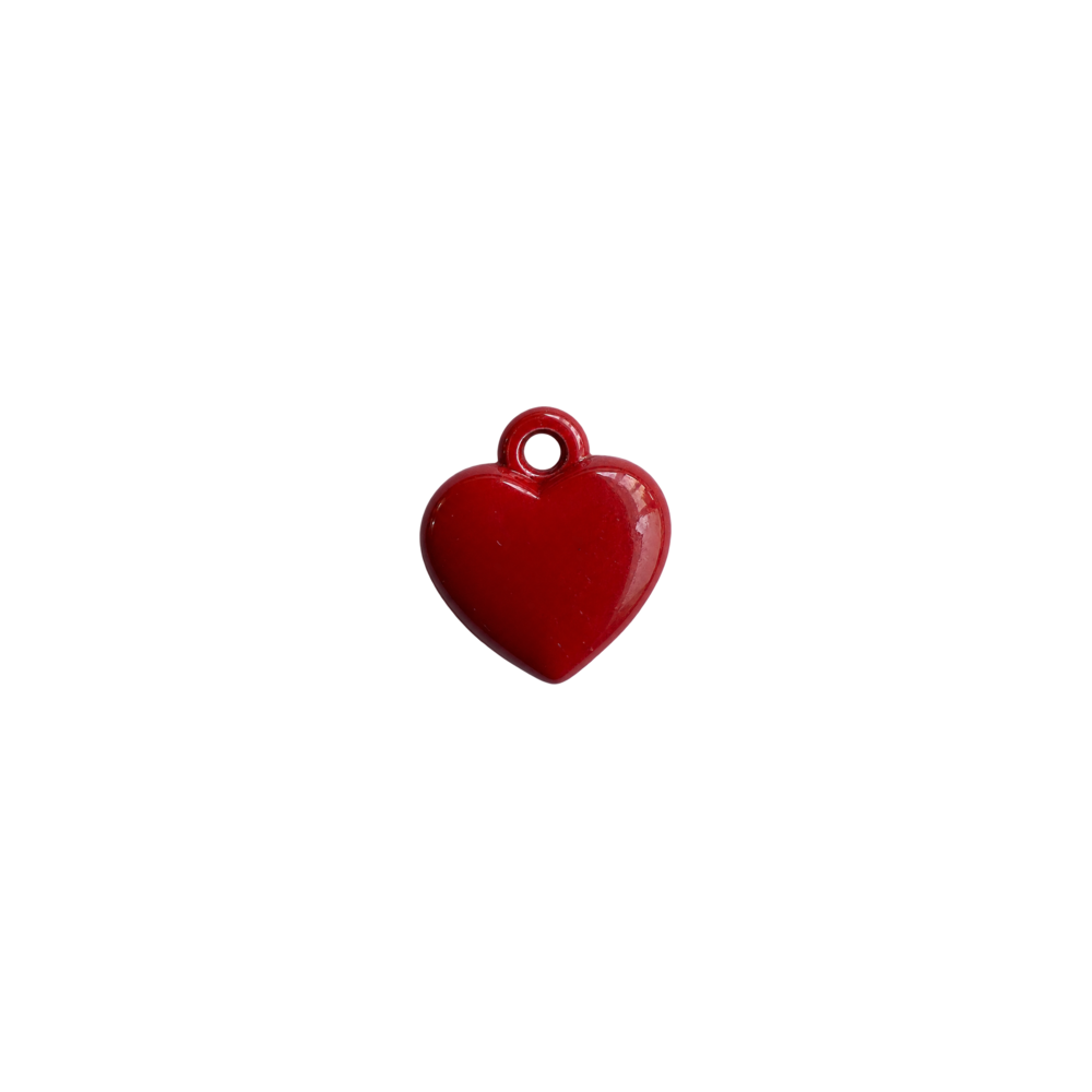 Red Bubble Heart Charm